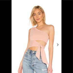 Lovers friends Winona tie crop top one shoulder XS